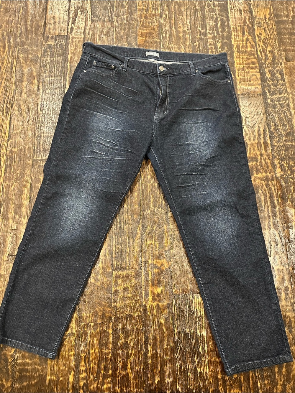 Men's Relaxed dark blue Jeans - 38W x 27L Comfortable Everyday Fit